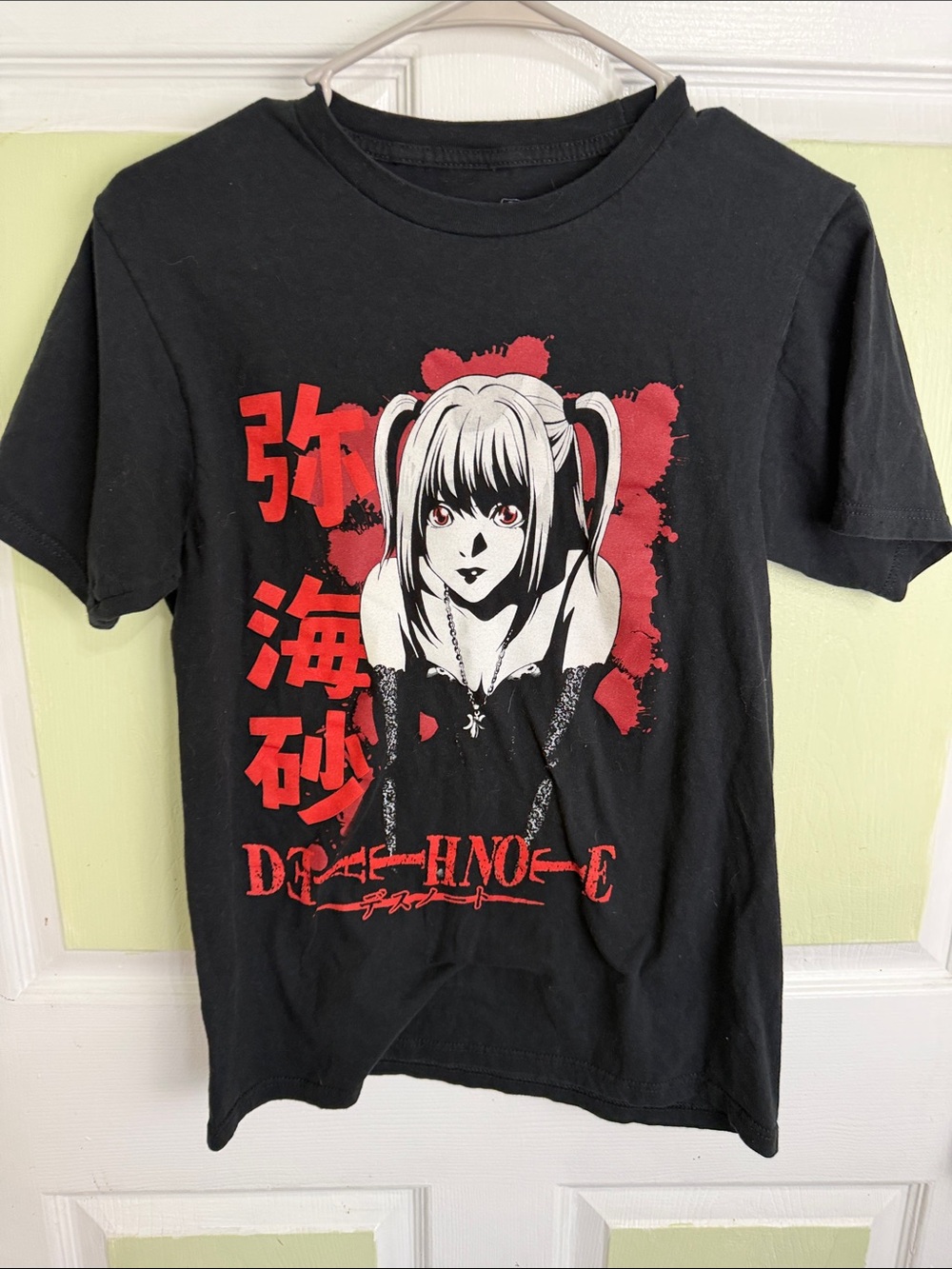 Ripple Junction Death Note Black Tee with Red and White Anime Graphic